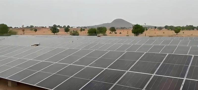 Entrega com sucesso projeto de montagem solar de 1,6 MW na África