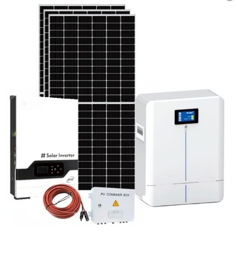 Sistema híbrido de armazenamento de energia solar 5KW