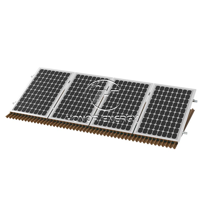 Montagem solar de telhado ajustável em alumínio