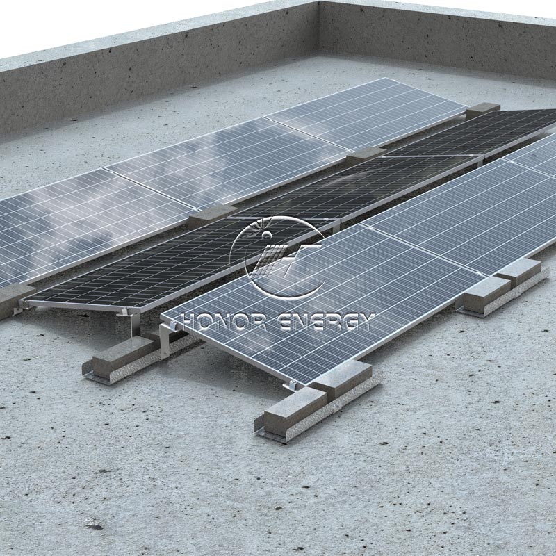 Montagem solar plana solar de alumínio