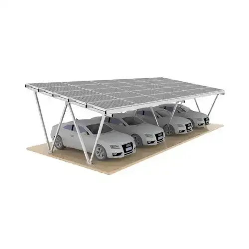 Montagem de garagem solar tipo W à prova d'água de alumínio