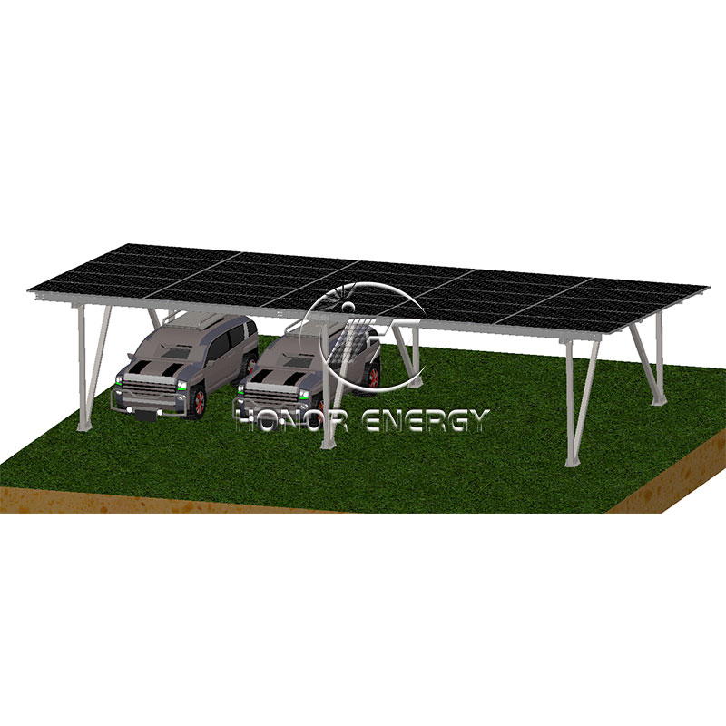 Aço W Montagem solar de garagem solar
