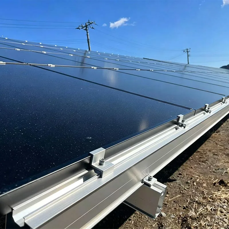 Montagem em solo de alumínio solar com pilha de parafusos
