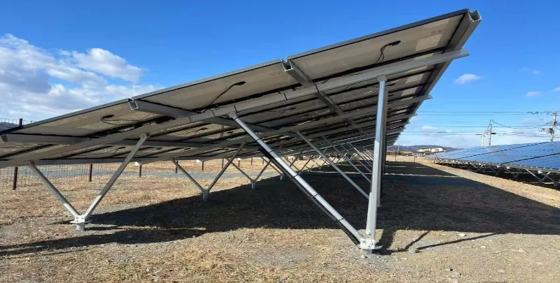 Montagem em solo de alumínio solar com pilha de parafusos