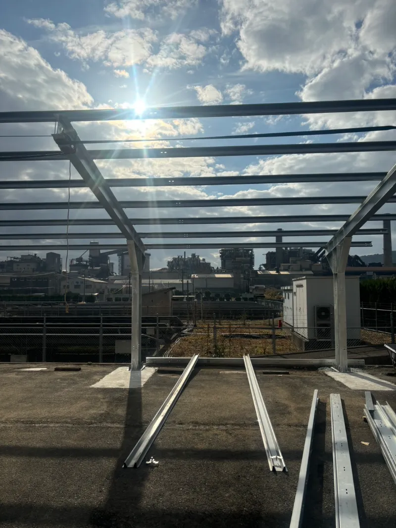 Cobertura solar de coluna única
