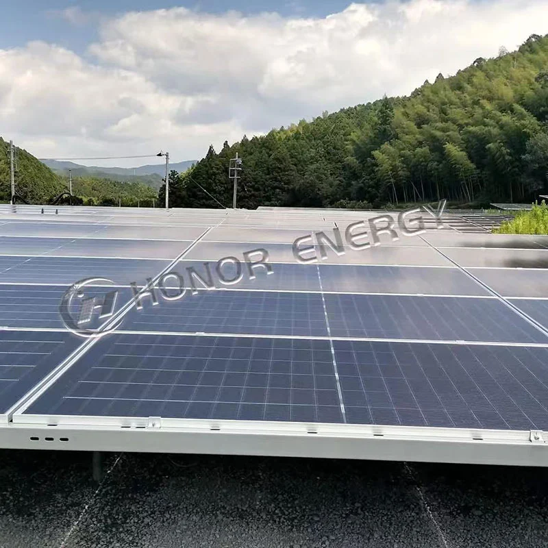 Montagem do solo de aço de carbono solar