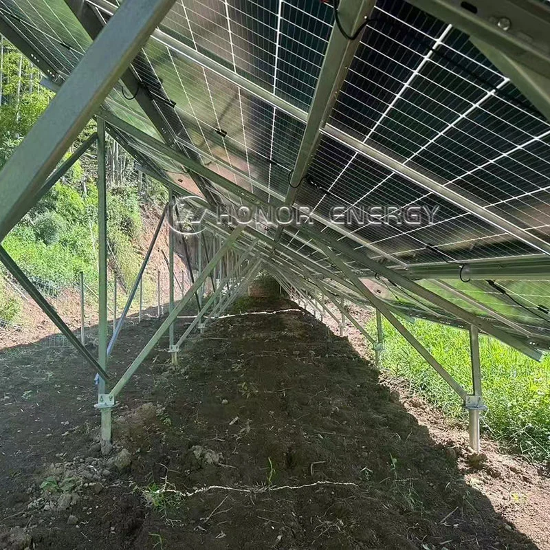 Montagem do solo da fazenda solar