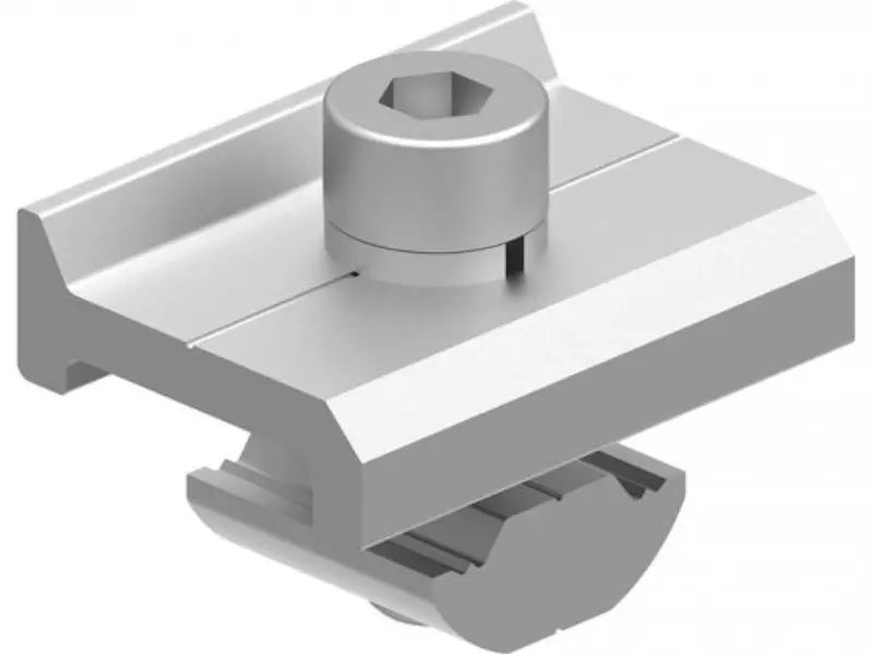 Braçadeira de trilho solar