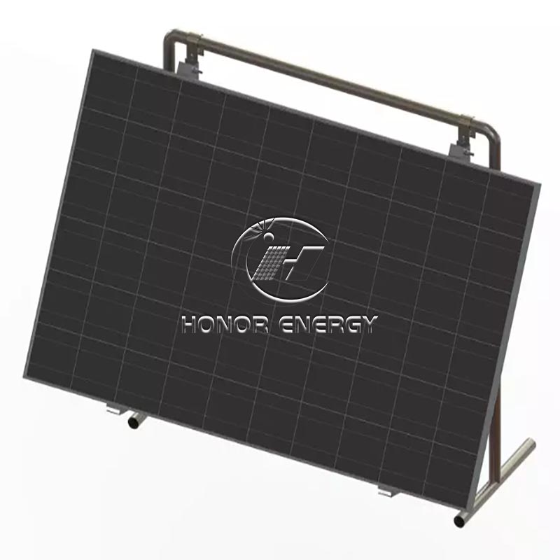Montagem da varanda solar de aço