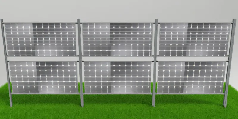Montagem Solar Vertical em Alumínio